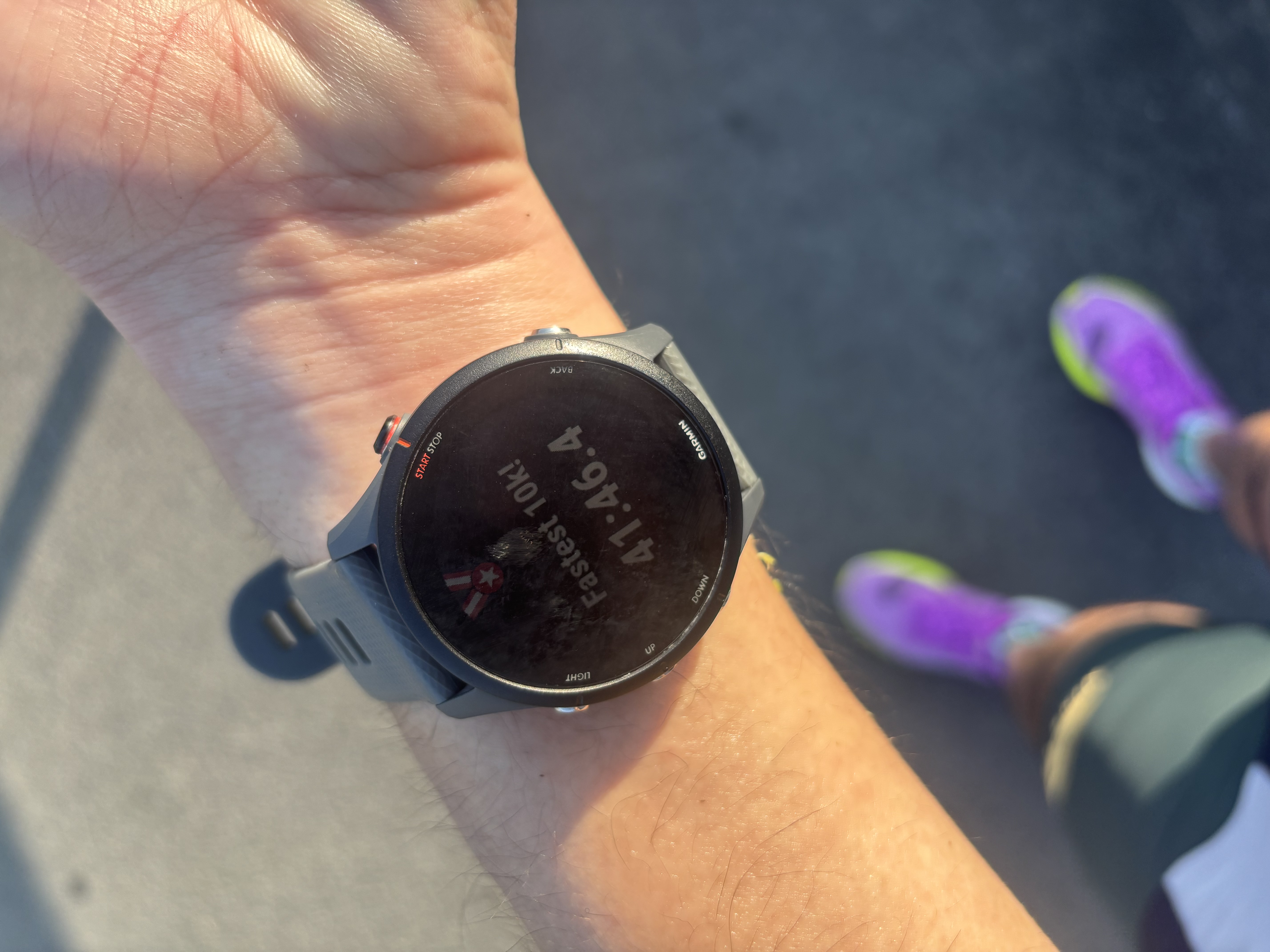 2025-08-09: Tune-up race 10km personal best of 41:46.4 in a Garmin watch